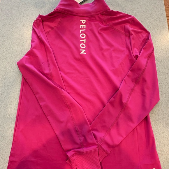 Ladies Peloton Warm Up 1/2 Zip Pullover. Pink. Size M - Picture 5 of 6